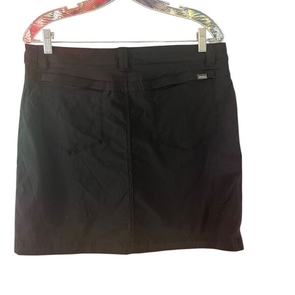Eddie Bauer Travex Black Hiking Outdoor Sporty Skort Size 12 - Picture 2 of 7